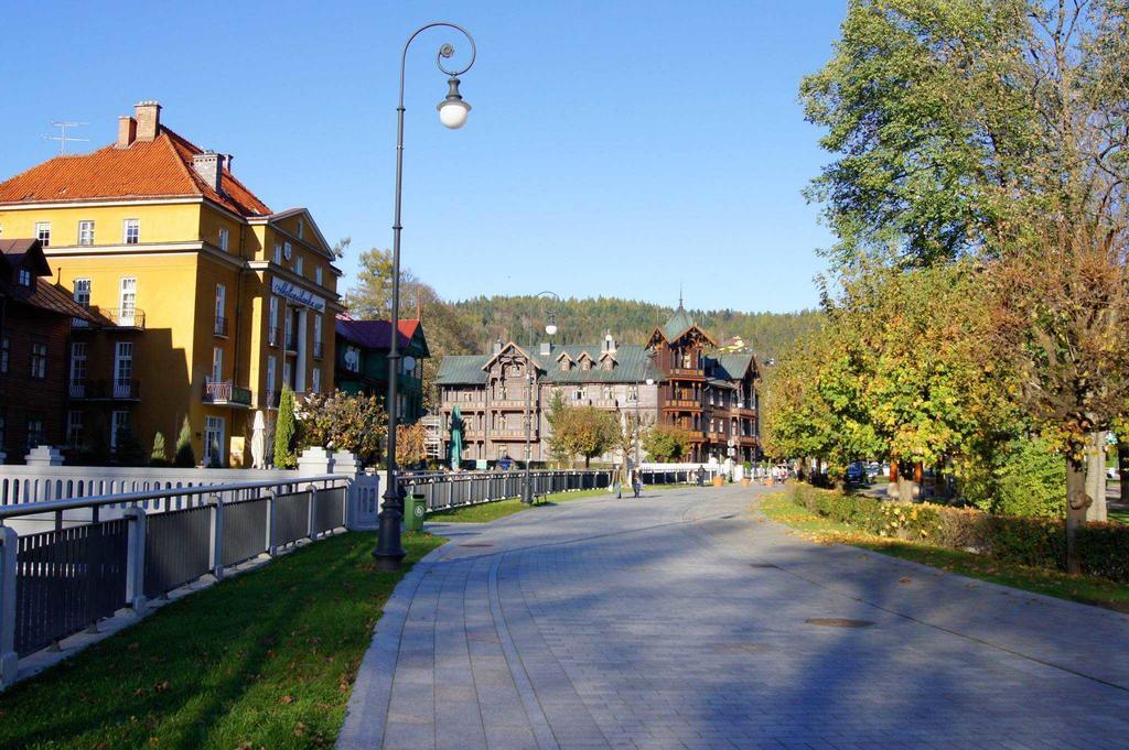 Farys - centrum Krynicy na wzgórzu wśród ciszy ze wspaniałymi tarasami widokowymi, sauna, jacuzii, siłowna, prywatny parking Krynica-Zdrój Exterior foto